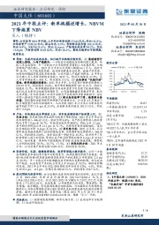 2021年中报点评:新单规模逆增长,NBVM下降拖累NBV