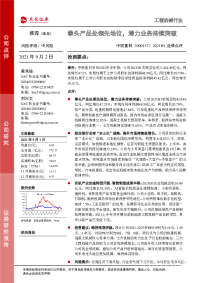 2021H1业绩点评:拳头产品处领先地位,潜力业务持续突破
