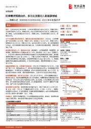 2021年半年报点评:旺季需求预期向好,多元化发展切入新能源领域