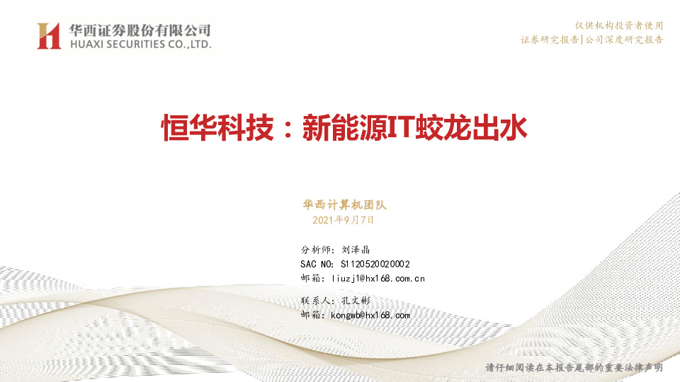 新能源IT蛟龙出水