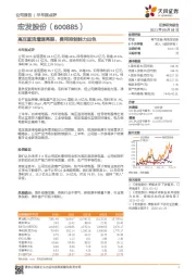 高压直流增速亮眼,费用控制能力出色