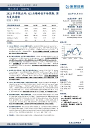 2021半年报点评：Q2业绩略低市场预期，国内复苏持续