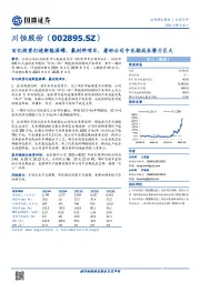 百亿投资打造新能源磷、氟材料项目，看好公司中长期成长潜力巨大