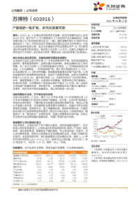 产能迎新一轮扩张,多元化发展可期