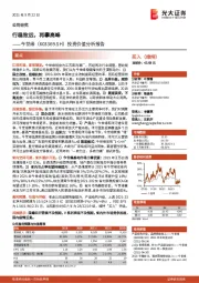 投资价值分析报告：行稳致远，再攀高峰