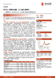 21年前三季度业绩预告点评：浙石化二期稳定放量，Q3业绩大幅增长