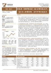 Q3业绩快报点评：Q3收入持续高增，省外市场加速成长