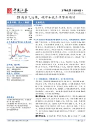Q3高景气延续,碳中和投资保障新项目