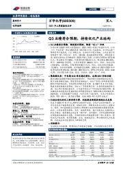 2021年三季度报告点评:Q3业绩符合预期,持续优化产业结构