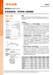 直销渠道放量，系列酒收入增速提速