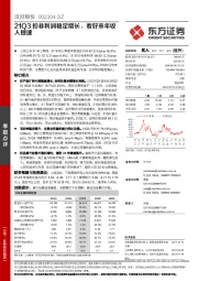 21Q3扣非利润稳定增长，看好来年收入提速