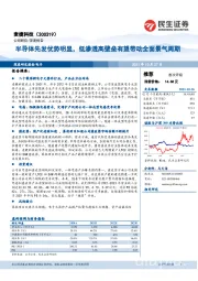 半导体先发优势明显,低渗透高壁垒有望带动全面景气周期