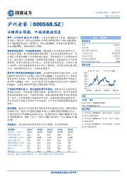 业绩符合预期，中端酒提速明显