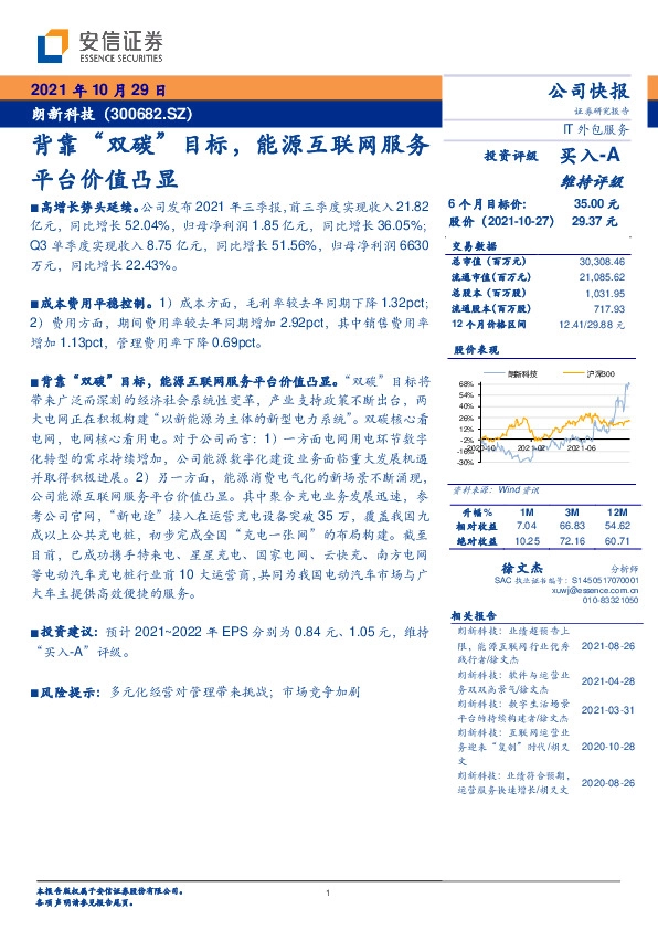 背靠“双碳”目标，能源互联网服务平台价值凸显