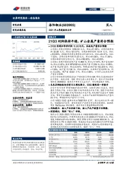 2021年三季度报告点评:21Q3利润保持平稳,矿山金属产量符合预期
