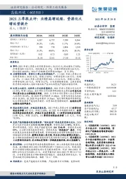 2021三季报点评：业绩高增延续，资源化大增运营提升