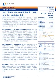 2021年前三季度业绩符合预期，研发投入加大驱动创新发展