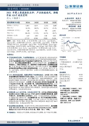 2021年第三季度报告点评:产品快速迭代,持续开拓AIOT成长空间
