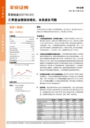 三季度业绩保持增长,未来成长可期