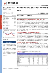 公司信息更新报告：医疗服务板块净利润高速增长，旗下医院经营指标持续提升