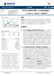 三季报点评:2021Q3业绩符合预期,关注面板周期拐点