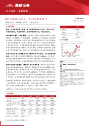 三季报点评：Q3业绩环比增长，毛利率显著提升