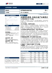 2021年三季报点评:业绩增长持续,积极打通产业链需求