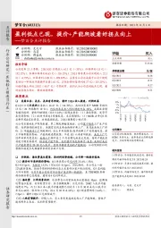 梦百合点评报告:盈利低点已现,提价+产能爬坡看好拐点向上