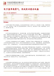 电子蓝军高景气,实战实训需求旺盛