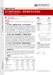 宁德时代深度报告：动力储能两极驱动，新能源航母全面起航