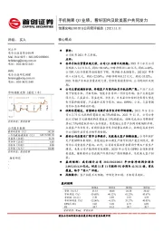 公司简评报告：手机拖累Q3业绩，看好国内及欧美客户共同发力