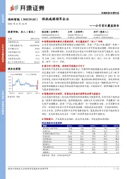 公司首次覆盖报告：供热减碳领军企业