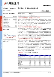 公司首次覆盖报告：夯实基础，有望进入加速成长期