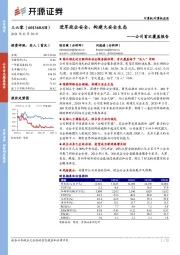 公司首次覆盖报告：进军政企安全，构建大安全生态