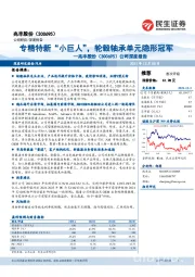 公司深度报告:专精特新“小巨人”,轮毂轴承单元隐形冠军