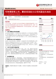 甬金股份点评报告：可转债即将上市，募投项目助力公司巩固龙头地位