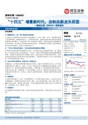 深度报告：“十四五”增量新时代，血制品新龙头初显