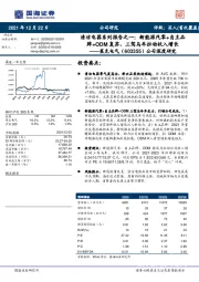 公司深度研究：清洁电器系列报告之一：新能源汽零+自主品牌+ODM复苏，三驾马车拉动收入增长