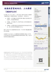 短期投资策略结束:立讯精密