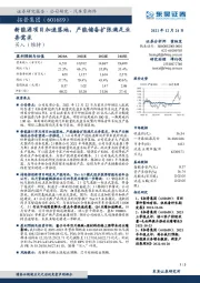 新能源项目加速落地，产能储备扩张满足业务需求