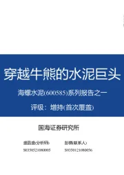 系列报告之一：穿越牛熊的水泥巨头