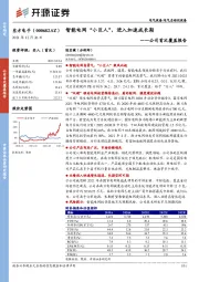 公司首次覆盖报告：智能电网“小巨人”，进入加速成长期