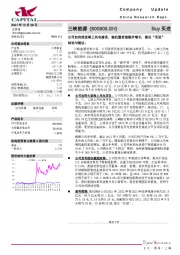 公司加快推进海上风电建设,装机量有望稳步增长,建议“买进”