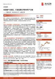 公告点评:拟投建产业园区,打造低碳化学新材料产业链