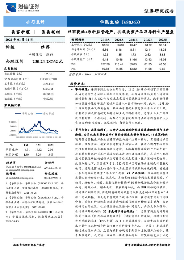 丝丽获批+原料监管趋严，共筑美塑产品及原料生产壁垒