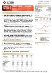 前瞻性布局下游高增长赛道，产能扩张助力份额提升