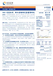 2021完美收官，新业务架构完善蓄势待发