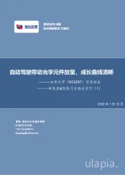 深度报告:自动驾驶带动光学元件放量,成长曲线清晰