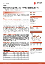 公告点评:库存结转影响2021Q4利润,2022年矿产铜产量指引同比增长47%