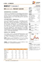 聚焦MEMS+GaN，深耕外延扩大成长空间